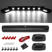 Load image into Gallery viewer, Partsam 3X Smoke/White 12LED Cab Marker Roof Running Top Lights Assembly + Wire Harness Compatible with Silverado/ Sierra 1500 2500 2500HD 3500 3500HD 2014 2500HD 3500HD 2007-2013