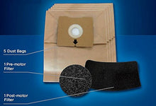 Load image into Gallery viewer, Bissell 5 Bag & Filter Kit for 4122 Zing Bagged Canister, New OEM Part, 1480, 8 Ounces, Brown