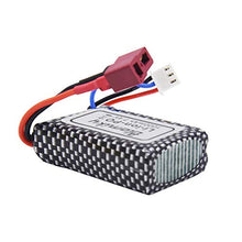 Load image into Gallery viewer, Blomiky 2 Pack 7.4V 2S 30C 1000mAh 6.3Wh Lipo Battery T Plug and USB Charger Cable for HBX 16889 16890A and XLH Q903 Q901 Q902 1/16 Scale 2845 Brushless Motor Racing RC Truck Q903 Battery 2