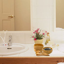 Load image into Gallery viewer, Peohud 3 Pack Bamboo Facial Mixing Bowl, Small Skin Care Mask Mixing Bowl with Spoon, DIY Homemade Cosmetic Bowl for Skincare Products, Home or Beauty Salon Use