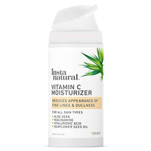 Load image into Gallery viewer, InstaNatural Vitamin C Moisturizer - Anti Aging & Wrinkle Cream - Hyaluronic Acid & Organic Jojoba Oil - Wrinkles, Hyperpigmentation, Acne, & Dark Spot Corrector for Face - Men & Women - 3.4oz