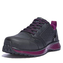 Load image into Gallery viewer, Timberland PRO Women's Low Reaxion Athletic Composite Toe Industrial Boot, Black/Purple, 9.5