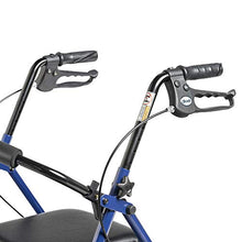 Load image into Gallery viewer, Drive Medical Four Wheel Walker Rollator with Fold Up Removable Back Support