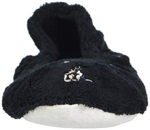 Load image into Gallery viewer, isotoner womens 2 Pack Ballerina Embroidered and Solid Ballet Flat, Black Embroidered, Light Grey Solid, 9.5-10.5 US