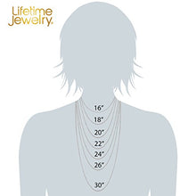 Load image into Gallery viewer, LIFETIME JEWELRY 2mm Rope Chain Necklace 24k Real Gold Plated for Women and Men (White Gold, 22)