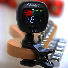 Load image into Gallery viewer, Fender FT-2 Professional Clip on Tuner for Acoustic Guitar, Electric Guitar, Bass, Mandolin, Violin, Ukulele, and Banjo
