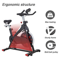 Load image into Gallery viewer, VIGBODY Exercise Bike Indoor Cycling Bike Adjustable Stationary Bicycle for Home Gym Workout Cardio Bikes Upright Bike