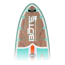 Load image into Gallery viewer, BOTE 10'8" Inflatable Stand Up Paddle Board, SUP with Paddle, Backpack Travel Bag, Pump, & Fin, Breeze Aero (Classic Teak)