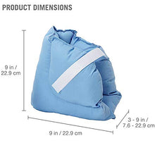 Load image into Gallery viewer, DMI Heel Cushion Protector Pillow to Relieve Pressure from Sores and Ulcers, Adjustable in Size, Blue