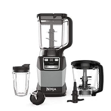 Load image into Gallery viewer, Ninja AMZ493BRN Compact Kitchen System, 1200W, 3 Functions for Smoothies, Dough & Frozen Drinks with Auto-IQ, 72-oz.* Blender Pitcher, 40-oz. Processor Bowl & 18-oz. Single-Serve Cup, Grey