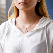 Load image into Gallery viewer, ACJNA 925 Sterling Silver Heart Pendant Piano Keyboard Necklace Music Jewelry for Women Girls