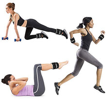 Load image into Gallery viewer, Henkelion 1 Pair 6Lbs Adjustable Ankle Weights for Women Men Kids, Wrist Weights Ankle Weights Sets for Gym, Fitness Workout, Running, Lifting Exercise Leg Weights - Each 3 Lbs Black