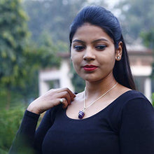 Load image into Gallery viewer, Raw Purple Amethyst Crystal Pendant Necklace –Focus Relax Concentrate Calm Natural Stress Aid Soothe Mind Emotions - Authentic Stone on Silver Plated 18" Chain Real Gemstone Chakra Healing Charm