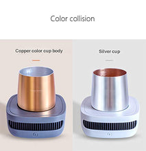 Load image into Gallery viewer, Denghl Smart Cup Quick Cooler, Portable Car Cup Cooling Cup Refrigeration Cup Beverage, for Wine Cola Drink CupCooler Instant Cooling Cup,Silver