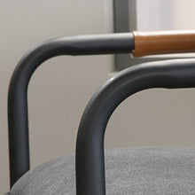 Load image into Gallery viewer, Sauder Boulevard Cafe Metal Lounge Chair, Charcoal Gray finish