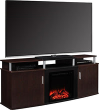 Load image into Gallery viewer, Ameriwood Home Carson Electric Fireplace TV Console for TVs up to 70", Cherry
