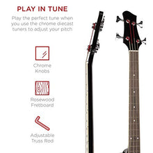 Load image into Gallery viewer, Best Choice Products Acoustic Electric Bass Guitar - Full Size, 4 String, Fretted Bass Guitar - Black