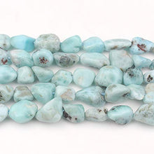 Load image into Gallery viewer, Love Beads Natural Stone Irregular Genuine Larimar Stone Beads 4-7mm Beads for Jewelry Making DIY Beads Bracelets 15inches
