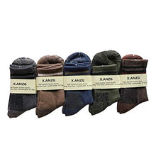 Load image into Gallery viewer, X.ANZG Socks for Men Athletic Socks Men's Cotton Socks Casual Men's Socks Warm Comfortable Breathable 5 Pairs