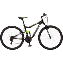 Load image into Gallery viewer, Mongoose 27.5" R4054WMC Ledge 2.1 Men's Bike for a Path, Trail & Mountains,Black, Aluminum Full Suspension Frame, Twist Shifters Through 21 Speeds