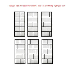 Load image into Gallery viewer, JUBEST Bypass Glass Barn Door 72x 84 in with 6.6FT Hardware Kit, 2 Sets of 36x84 in Clear Tempered Glass Aluminum Frame Double Barn Door,10 Lites Sliding Closet Barn Door, Easy Assembly