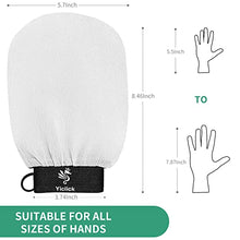 Load image into Gallery viewer, Yiclick Japanese Exfoliating Gloves 2 Pcs, SPA Exfoliator Scrub For Bath Shower Exfoliation Mitt, Body Scrubber Exfoliator, Dead Skin Remover Mitt For Women Men, Brush Sponge Loofah, For Face Leg…