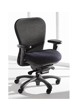 Load image into Gallery viewer, CXO Ergonomic Executive Mid Back Task Chair in Black (Blue)