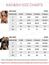 Load image into Gallery viewer, Kaei&Shi Ruffle Two Piece Lingerie Set(Black,6-8)&Embroidered Bra and Panty Set(Black, 8-10)