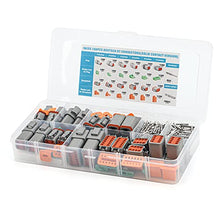 Load image into Gallery viewer, IWISS 188PCS Deutsch DT Gray Connector Kit with Size 16 Solid Contacts in 2,3,4,6,8 and 12 Pin Configurations, Environmentally Sealed Automotive Electrical Connectors