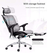 Load image into Gallery viewer, NOLOGO Ergonomic Adjustable Office Chair with Lumbar Support and Rollerblade Wheels - High Back with Breathable Mesh - Breathable Cushion - Adjustable Head & Arm Rests, Seat Height - Reclines