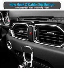 Load image into Gallery viewer, 【2 Pack】 TT&C Magnetic Car Zinc Alloy Phone Mount【Upgrade Magnet 8pcs】 Universal Dashboard Holder, Cell Phone Grip Car Kits, 360° Adjustable Super Strong Magnet for Samsung,iPhone, LG (Black)