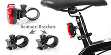 Load image into Gallery viewer, TeamObsidian Bike Light Set - Super Bright LED Lights for Your Bicycle - Easy to Mount Headlight and Taillight with Quick Release System - Best Front and Rear Cycle Lighting - Fits All Bikes