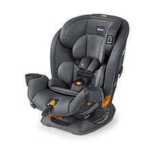 Load image into Gallery viewer, Chicco OneFit ClearTex All-in-One Car Seat, Rear-Facing Seat for Infants 5-40 lbs, Forward-Facing Car Seat 25-65 lbs, Booster 40-100 lbs, Convertible Car Seat | Slate/Grey