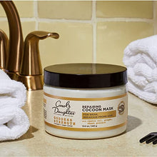 Load image into Gallery viewer, Soft-Sheen Carson Carol's Daughter Goddess Strength Repairing Cocoon Hydrating Hair Mask for Dry Damaged & Curly Hair, Restores Moisture, Made with Castor Oil, 12 Oz, White