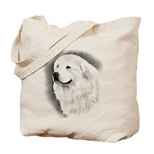 Load image into Gallery viewer, CafePress Great Pyrenees Bairney 2, Natural Canvas Tote Bag, Reusable Shopping Bag