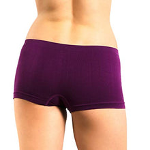 Load image into Gallery viewer, Alyce Intimates Pack of 7 Seamless No Show Womens Boyshort Hipster Panty, Standard & Plus Sizes
