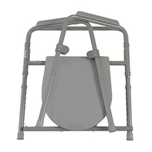 Load image into Gallery viewer, Drive Medical Steel Folding Bedside Commode, Grey, Bariatric