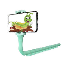 Load image into Gallery viewer, Omio Cartoon Cute Worm Lazy Cell Phone Holder Stand 360 Rotating Bendable Flexible Suction Cup Phone Mount Clamp Creative Lazy Bracket for Galaxy S10/S10+/S10E/S9/Note 9/iPhone XS Max/XR/X/11/8 & More