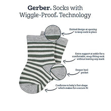 Load image into Gallery viewer, Gerber Kids' 8-Pack Wiggle-Proof Jersey Crew Socks, Light Pink, 4T