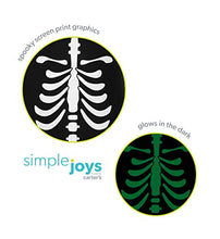 Load image into Gallery viewer, Simple Joys by Carter's Boys' Toddler 2-Pack Halloween Long-Sleeve Tees, Pumpkin/Skeleton, 5T