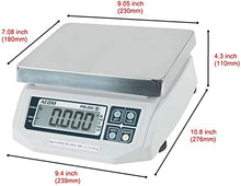 Load image into Gallery viewer, VisionTechShop ACOM PW-200 Digital Portion Control Scale, Lb/Oz/Kg/g Switchable, Low Profile Design, 15lb Capacity, 0.005lb Readability, Single Display, NTEP Legal for Trade Coc #18-060A1