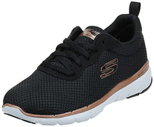 Load image into Gallery viewer, Skechers Flex Appeal 3.0-First Insight Sneaker, Black/Rose Gold, 7.5 M US
