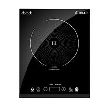 Load image into Gallery viewer, Portable Induction Cooktop, iSiLER 1800W Sensor Touch Electric Induction Cooker Cooktop with Kids Safety Lock, 18 Power 17 Temperature Setting Countertop Burner with Timer