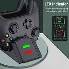 Load image into Gallery viewer, Controller Charger for Xbox one, Controller Charging Station Compatible with Xbox One/One X/One S/One Elite, Dual Charging Dock with 2 x 1200mAh Rechargeable Battery Packs…