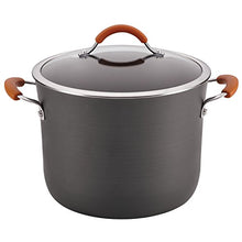 Load image into Gallery viewer, Rachael Ray Cucina Hard Anodized Nonstick Stockpot / Stock Pot - 10 Quart, Gray
