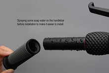Load image into Gallery viewer, TOPCABIN 2X Short Mini Handlebar Bicycle Grips Fit Many Standard Bikes 90MM Length (Black + Grey)