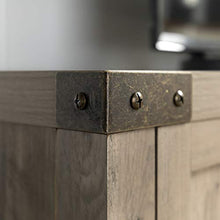 Load image into Gallery viewer, Walker Edison Furniture Company Farmhouse Barn Wood Universal Stand for TV's up to 64" Flat Screen Living Room Storage Cabinet Doors and Shelves Entertainment Center, 58 Inch, Grey Wash