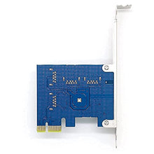 Load image into Gallery viewer, PCIe 1 to 4 Riser Card, Pcie Splitter 1 to 4 PCI Riser Card, 4 Risers into 1 PCI Card, PCIe Multiplier Risers 1X to External 4 PCI-e USB3.0 Adapter for ETH Miner GPU Crypto Bitcoin Ethereum Mining Rig