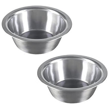Load image into Gallery viewer, Stainless Steel Hanging Pet Bowls for Dogs and Cats- Cage, Kennel, and Crate Feeder Dish for Food and Water- Set of 2, 8 oz Each By PETMAKER