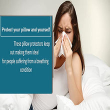 Load image into Gallery viewer, PlushDeluxe Premium Pillow Protector 100% Waterproof Proof and Soft Cotton Terry (Set of 2) 10 Year Warranty (Standard)